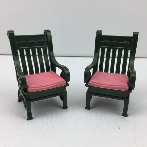 Fisher Price Table Dollhouse Furniture Dining Room Set Chairs Silverware Place S - Picture 2 of 16